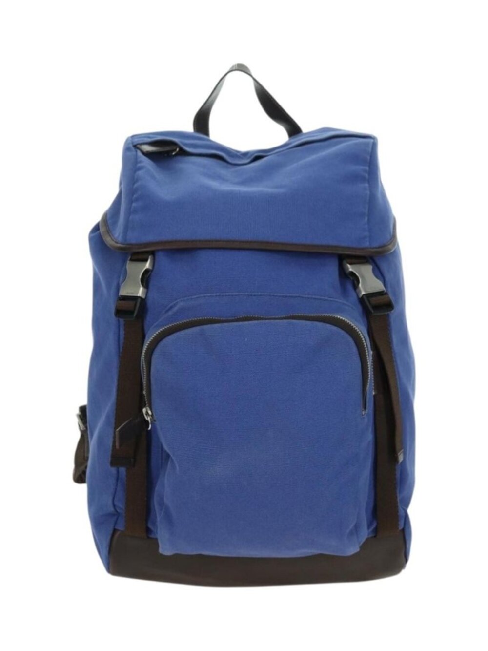 PRADA Backpack Canvas Blue Silver - Picture 9 of 16
